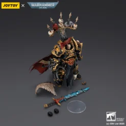 JoyToy Chaos Space Marines - Black Legion - Abaddon the Despoiler with Drach'nyen and the Talon of Horus - 1/18 - Warhammer 40K