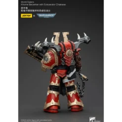 JoyToy Chaos Space Marines - World Eaters Khorne Berzerker with Eviscerator Chainaxe 1/18 - Warhammer 40K