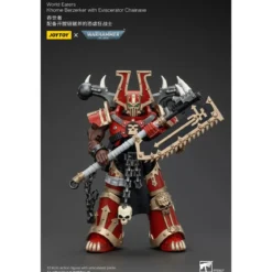 JoyToy Chaos Space Marines - World Eaters Khorne Berzerker with Eviscerator Chainaxe 1/18 - Warhammer 40K