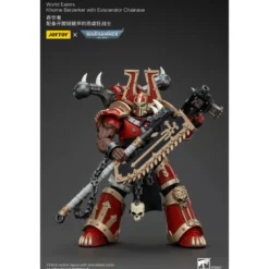 JoyToy Chaos Space Marines - World Eaters Khorne Berzerker with Eviscerator Chainaxe 1/18 - Warhammer 40K
