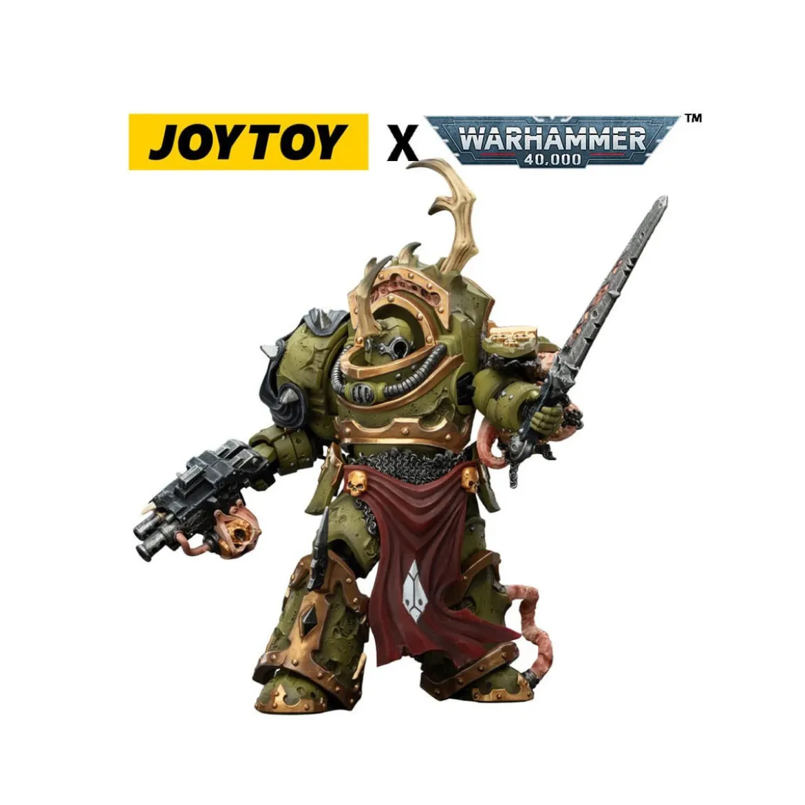 Joytoy - Death Guard - Blightlord Terminator 3 with Combi-bolter and Bubotic Blade 1/18 - Warhammer 40k