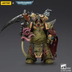Joytoy - Death Guard - Deathshroud Terminator 2 with Manreaper and Plaguespurter Gauntlets 1/18 - Warhammer 40k