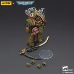 Joytoy - Death Guard - Deathshroud Terminator 2 with Manreaper and Plaguespurter Gauntlets 1/18 - Warhammer 40k