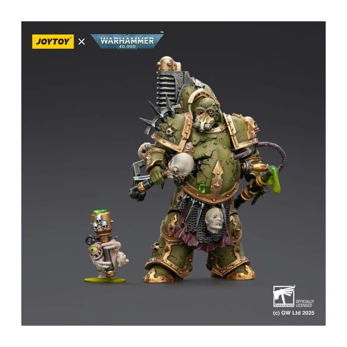 Joytoy - Death Guard - Foul Blight spawn with Plague Sprayer 1/18 - Warhammer 40k