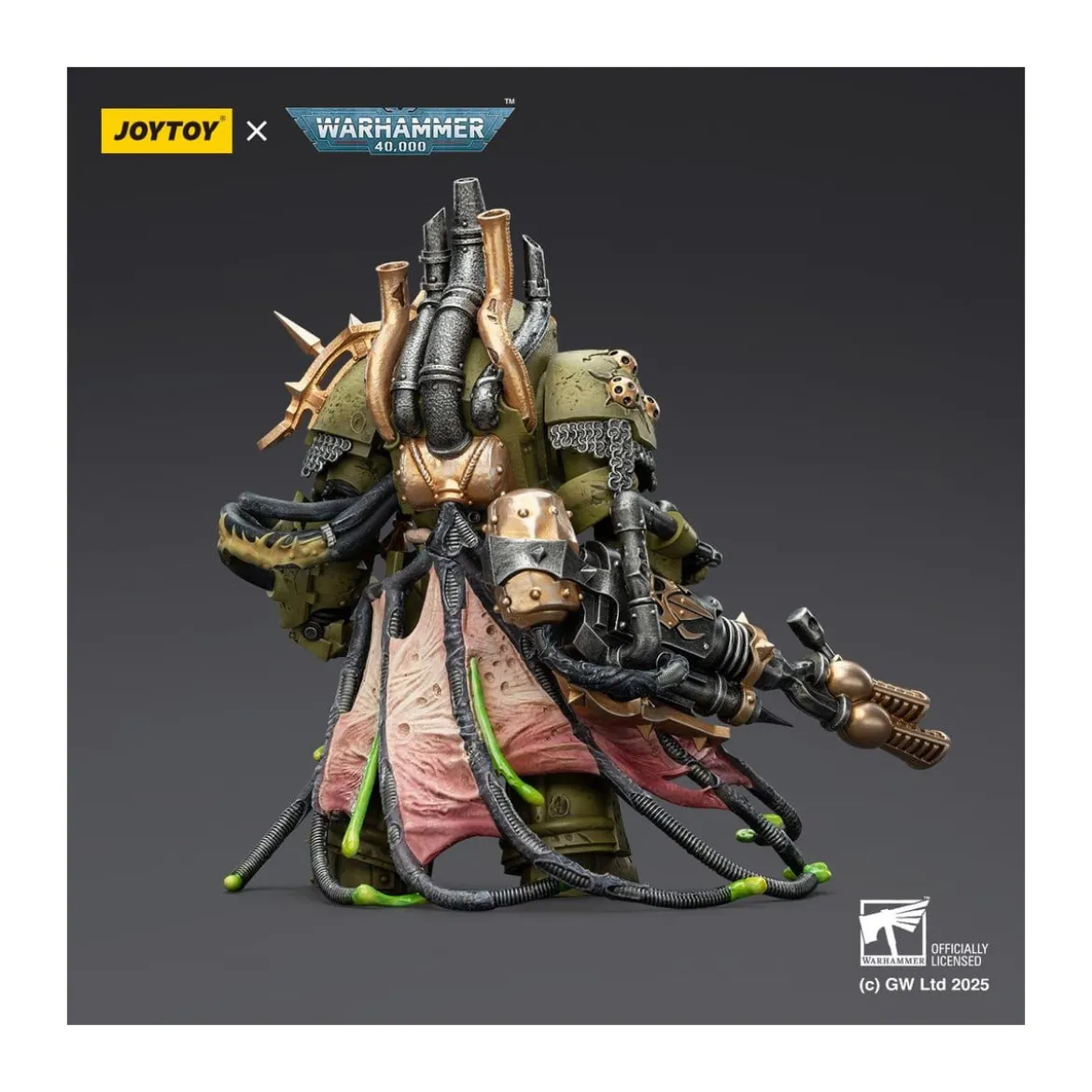 Joytoy - Death Guard - Lord of Virulence with Power Fist and Twin Plague Spewer 1/18 - Warhammer 40k