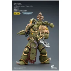 Joytoy - Death Guard - Plague Marine with Bubotic axe and Plague Knife 1/18 - Warhammer 40k