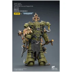 Joytoy - Death Guard - Plague Marine with Bubotic axe and Plague Knife 1/18 - Warhammer 40k