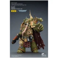 Joytoy - Death Guard - Plague Marine Champion with Plasma Pistol and Power Fist 1/18 - Warhammer 40k