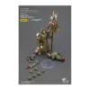 Joytoy - Death Guard - Plague Marine Icon bearer with Boltgun and Plague knife 1/18 - Warhammer 40k