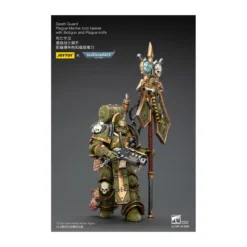 Joytoy - Death Guard - Plague Marine Icon bearer with Boltgun and Plague knife 1/18 - Warhammer 40k