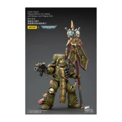 Joytoy - Death Guard - Plague Marine Icon bearer with Boltgun and Plague knife 1/18 - Warhammer 40k