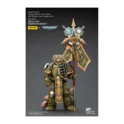 Joytoy - Death Guard - Plague Marine Icon bearer with Boltgun and Plague knife 1/18 - Warhammer 40k