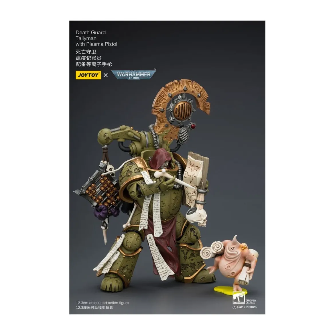 Joytoy - Death Guard - Tallyman with Plasma Pistol 1/18 - Warhammer 40k