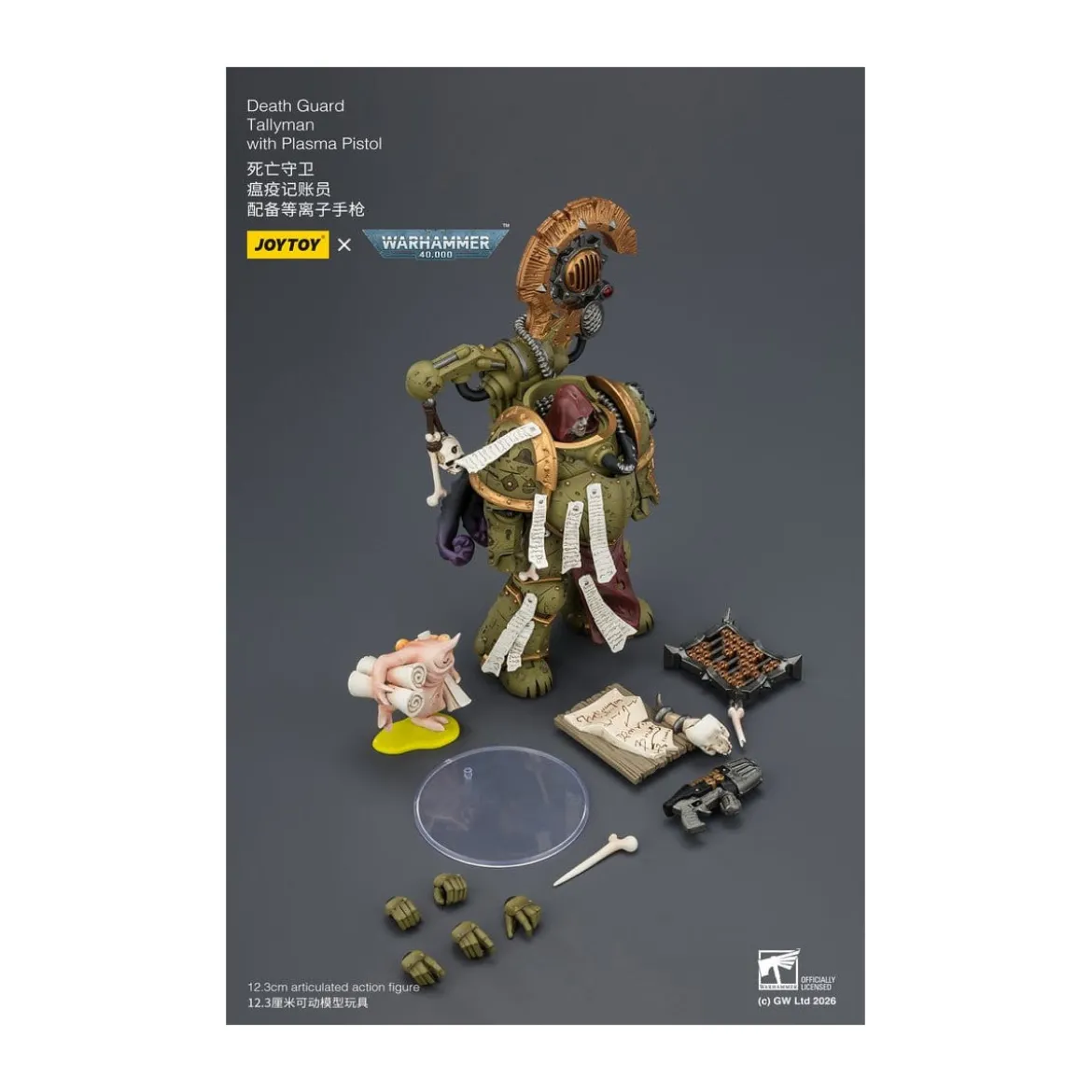 Joytoy - Death Guard - Tallyman with Plasma Pistol 1/18 - Warhammer 40k