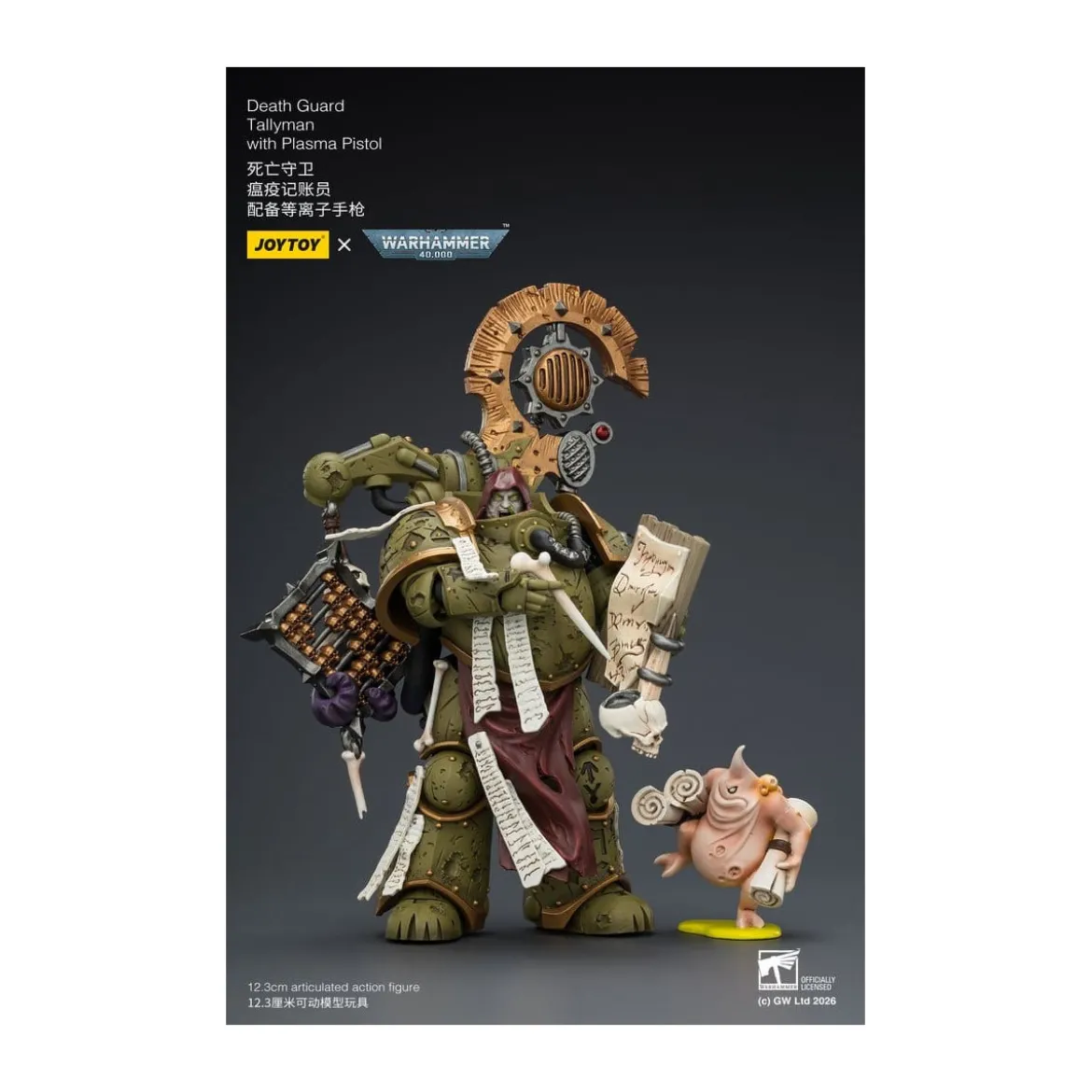 Joytoy - Death Guard - Tallyman with Plasma Pistol 1/18 - Warhammer 40k