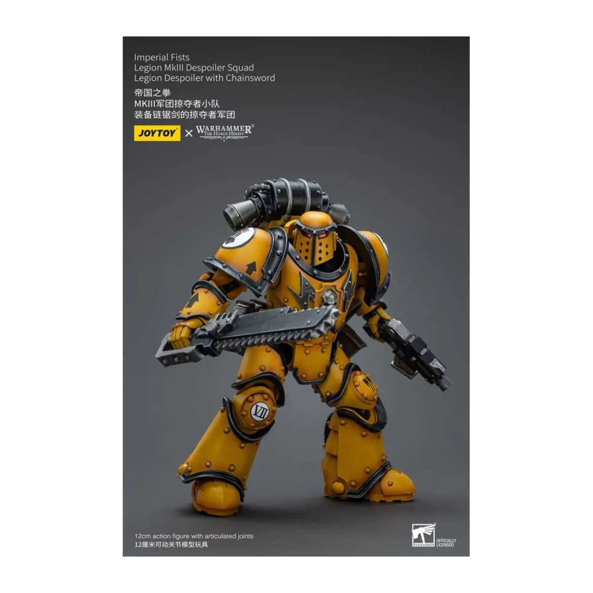 JoyToy - Imperial Fists - Imperial Fists Legion MkIII Despoiler Squad Legion Despoiler with Chainsword - 1/18
