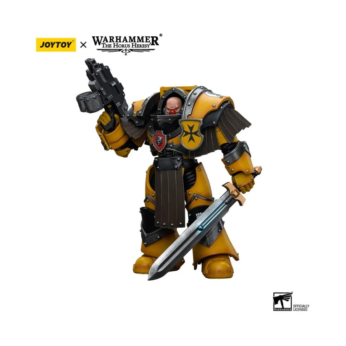 JoyToy Imperial Fists - Legion Cataphractii Terminator Squad - Legion Cataphractii with Power Sword 1/18