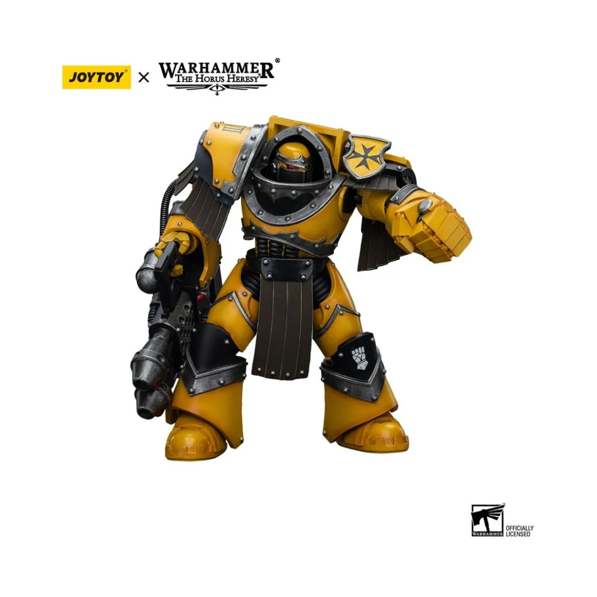 JoyToy Imperial Fists - Legion Cataphractii Terminator Squad - Legion Cataphractii with Heavy Flamer 1/18
