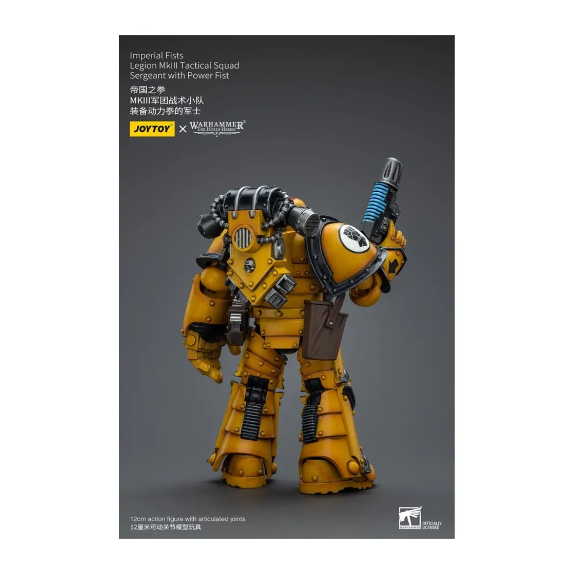 JoyToy - Imperial Fists - Legion MkIII Tactical Squad Sergeant with Power Fist - 1/18 - The Horus Heresy