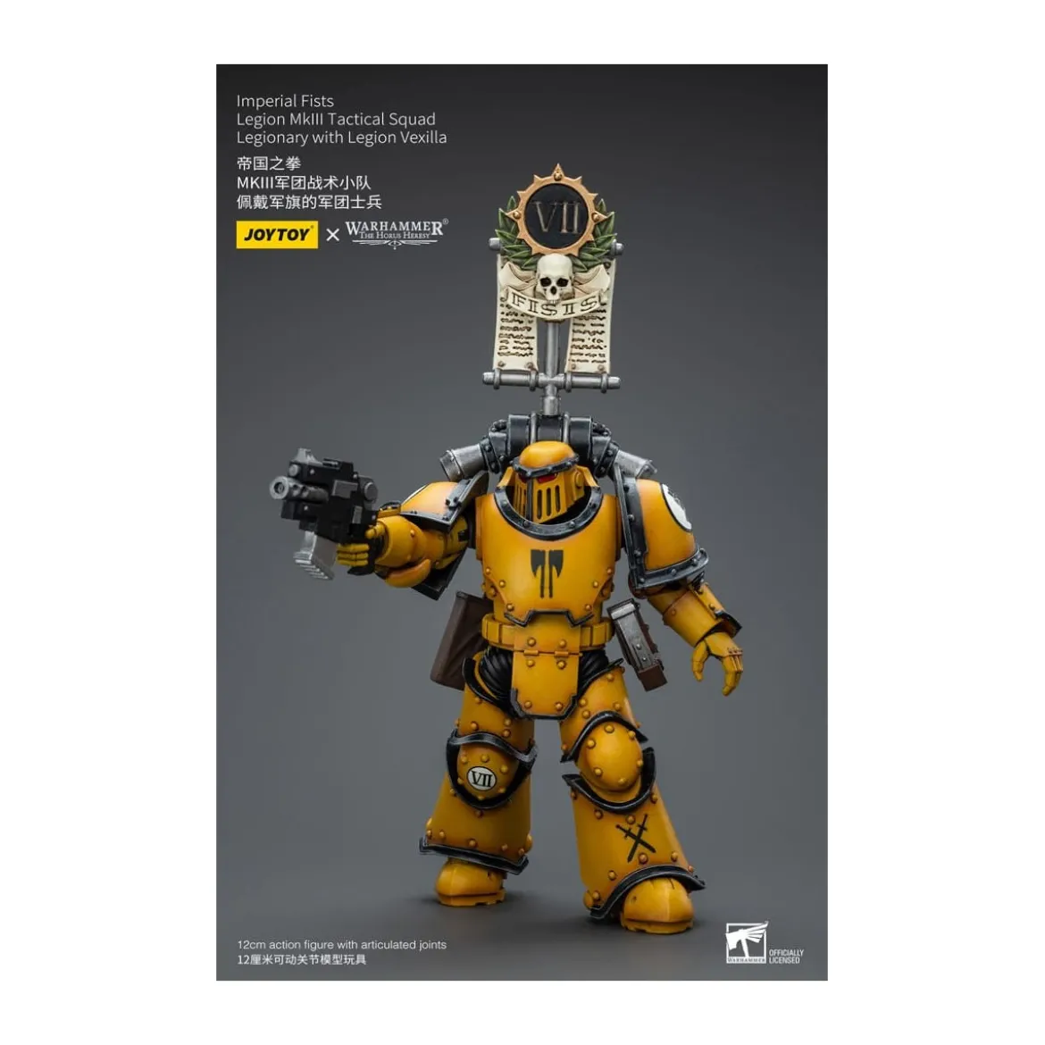 JoyToy - Imperial Fists - Legion MkIII Tactical Squad Legionary with Legion Vexilla - 1/18 - The Horus Heresy