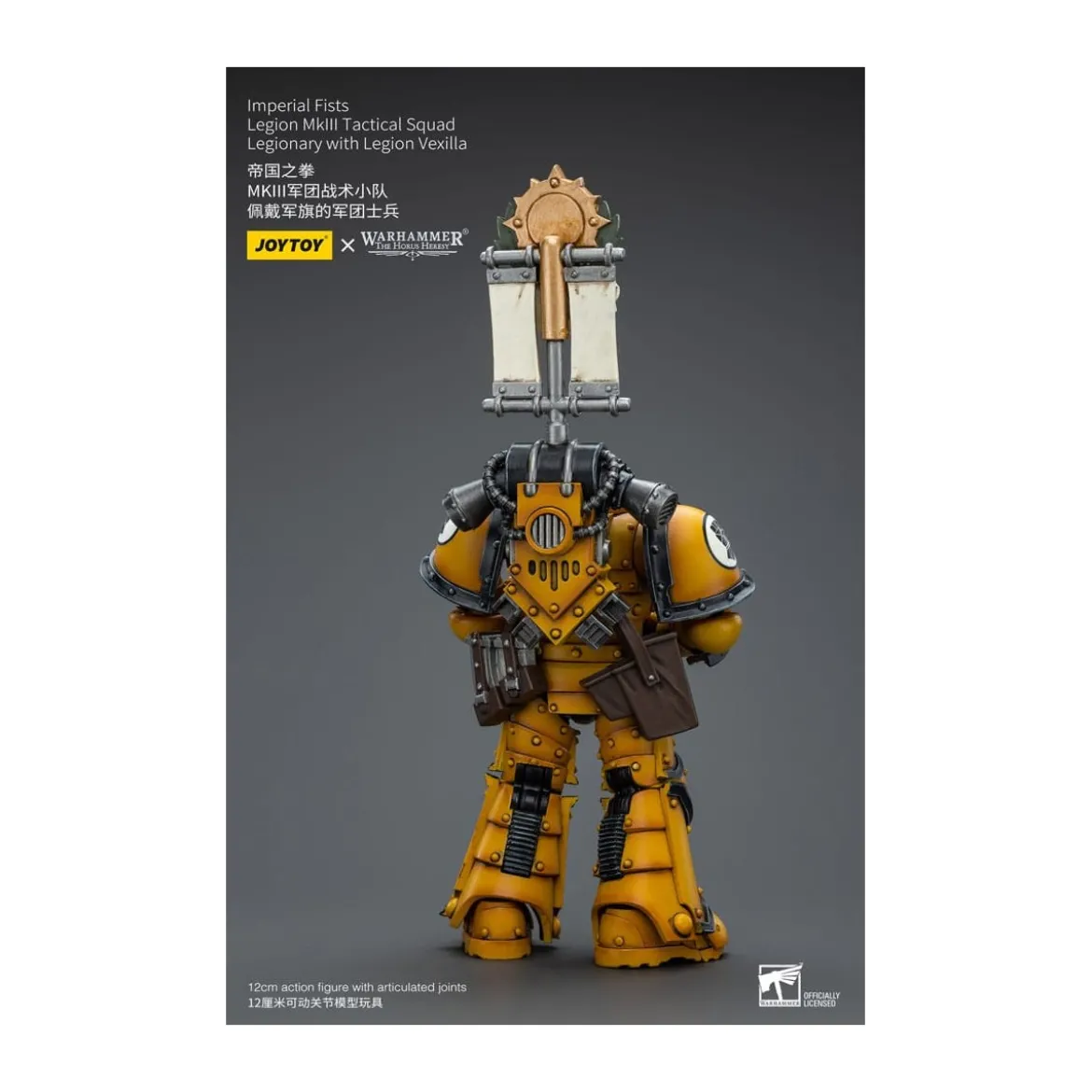 JoyToy - Imperial Fists - Legion MkIII Tactical Squad Legionary with Legion Vexilla - 1/18 - The Horus Heresy