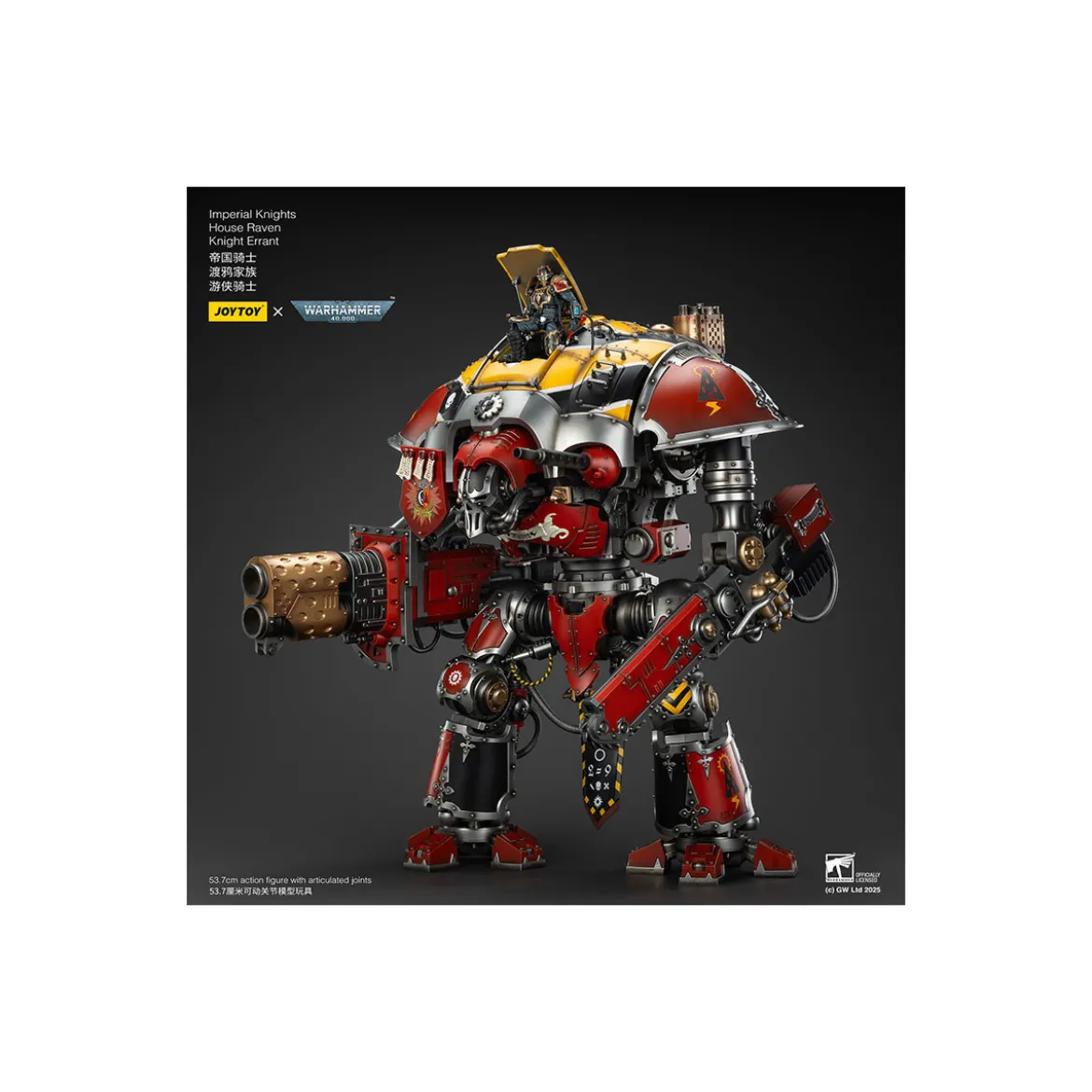 Joytoy - Imperial Knights - House Raven Knight Errant - Warhammer 40000