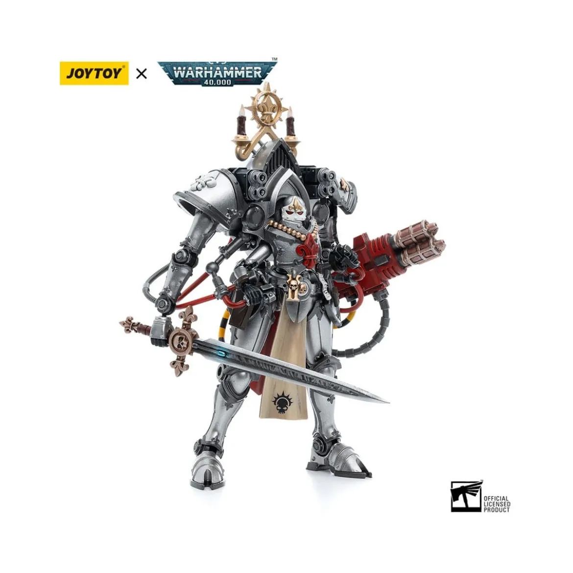 JoyToy Space Marines - Adepta Sororitas Order of the Argent Shroud - Paragon Warsuit Sister Collaen 1/18 - Warhammer 40K