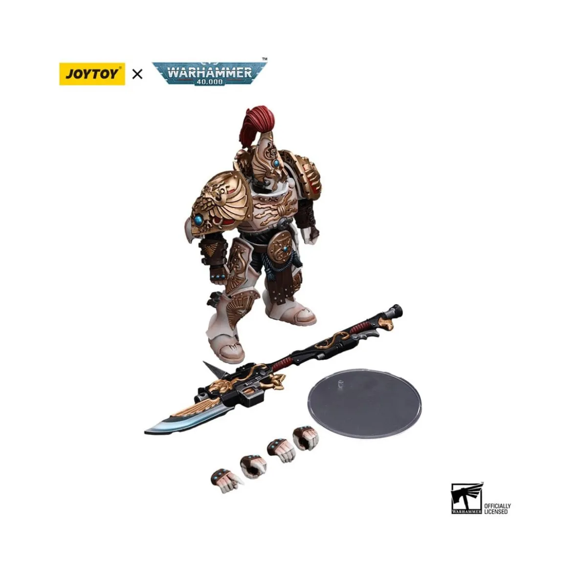 JoyToy Space Marines - Adeptus Custodes Solar Watch - Custodian Guard with Guardian Spear 1/18 - Warhammer 40K