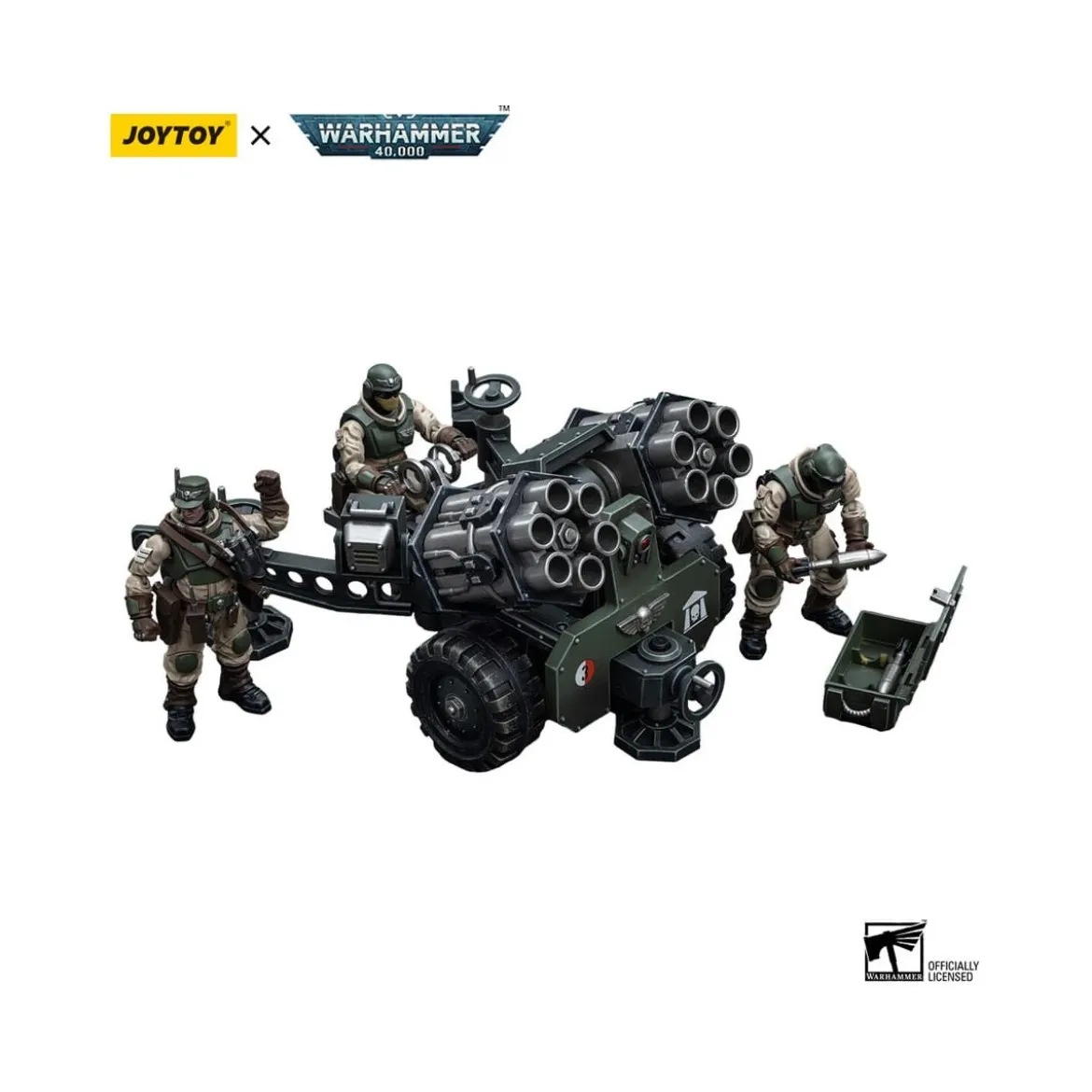 JoyToy Space Marines - Astra Militarum - Ordnance Team with Malleus Rocket Launcher 1/18 - Warhammer 40K