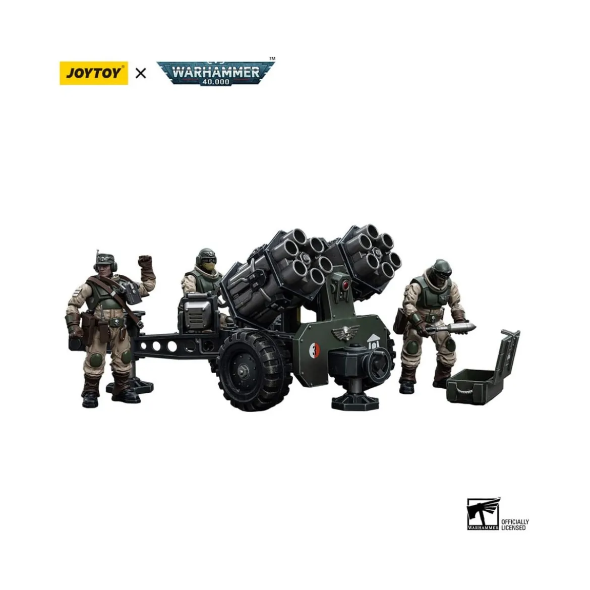 JoyToy Space Marines - Astra Militarum - Ordnance Team with Malleus Rocket Launcher 1/18 - Warhammer 40K