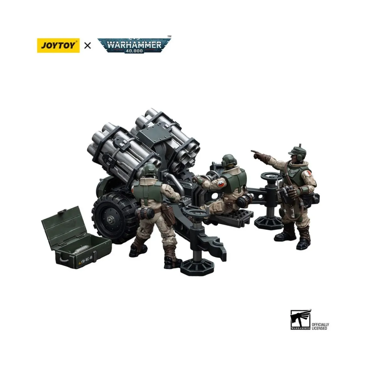 JoyToy Space Marines - Astra Militarum - Ordnance Team with Malleus Rocket Launcher 1/18 - Warhammer 40K