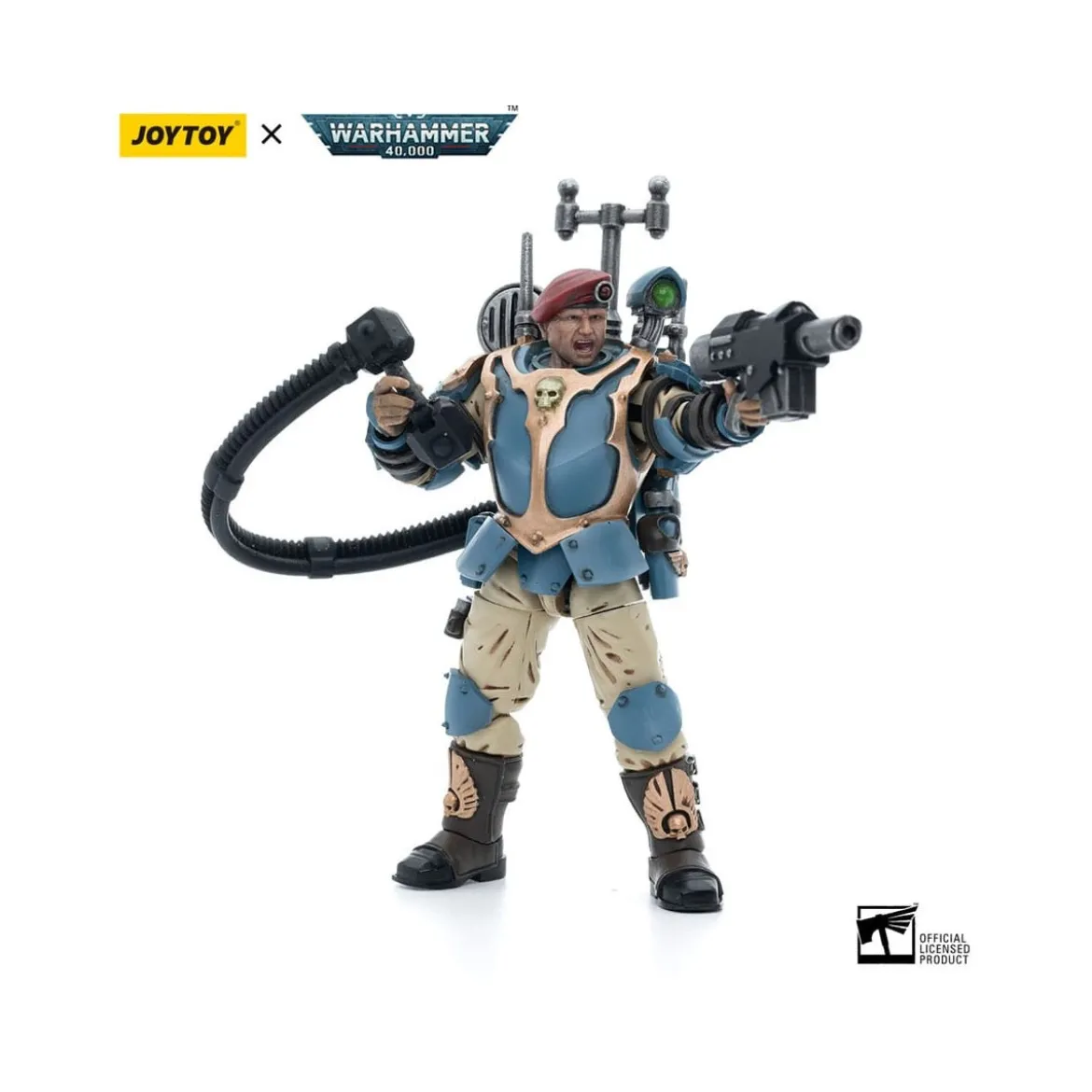JoyToy Space Marines - Astra Militarum Tempestus - Scions Squad 55Th Kappic Eagles Vox Operator 1/18 - Warhammer 40K