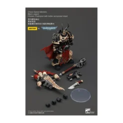 JoyToy Space Marines - Black Legion - Chosen Champion with bolter and power maul 1/18 - Warhammer 40K
