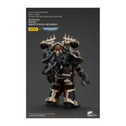 JoyToy Space Marines - Black Legion - Chosen with Bolt Pistol and Power Fist 1/18 - Warhammer 40K