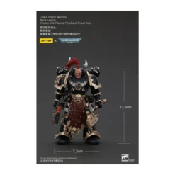 JoyToy Space Marines - Black Legion - Chosen with Plasma Pistol and Power Axe 1/18 - Warhammer 40K