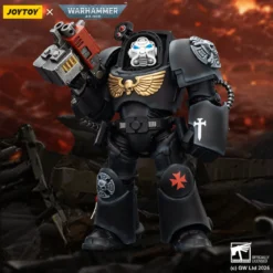 JoyToy Space Marines - Black Templars -Terminator 2 with Power Fist and Storm Bolter 1/18 - Warhammer 40K