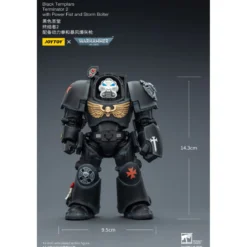 JoyToy Space Marines - Black Templars -Terminator 2 with Power Fist and Storm Bolter 1/18 - Warhammer 40K