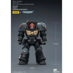 JoyToy Space Marines - Black Templars -Terminator 1 with Power Sword and Storm Bolter 1/18 - Warhammer 40K