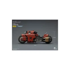 JoyToy Space Marines - Blood Angels Raider-pattern Combat Bike with twin-linked bolt rifles 1/18 - Warhammer 40K