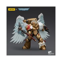 JoyToy Space Marines - Blood Angels Sanguinary Guard - Sanguinary Guard with Encarmine Axe and Inferno Bolter 1/18