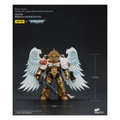 JoyToy Space Marines - Blood Angels Sanguinary Guard - Sanguinary Guard with Encarmine Sword 2 1/18