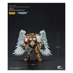 JoyToy Space Marines - Blood Angels Sanguinary Guard - Sanguinary Guard with Encarmine Axe 1/18