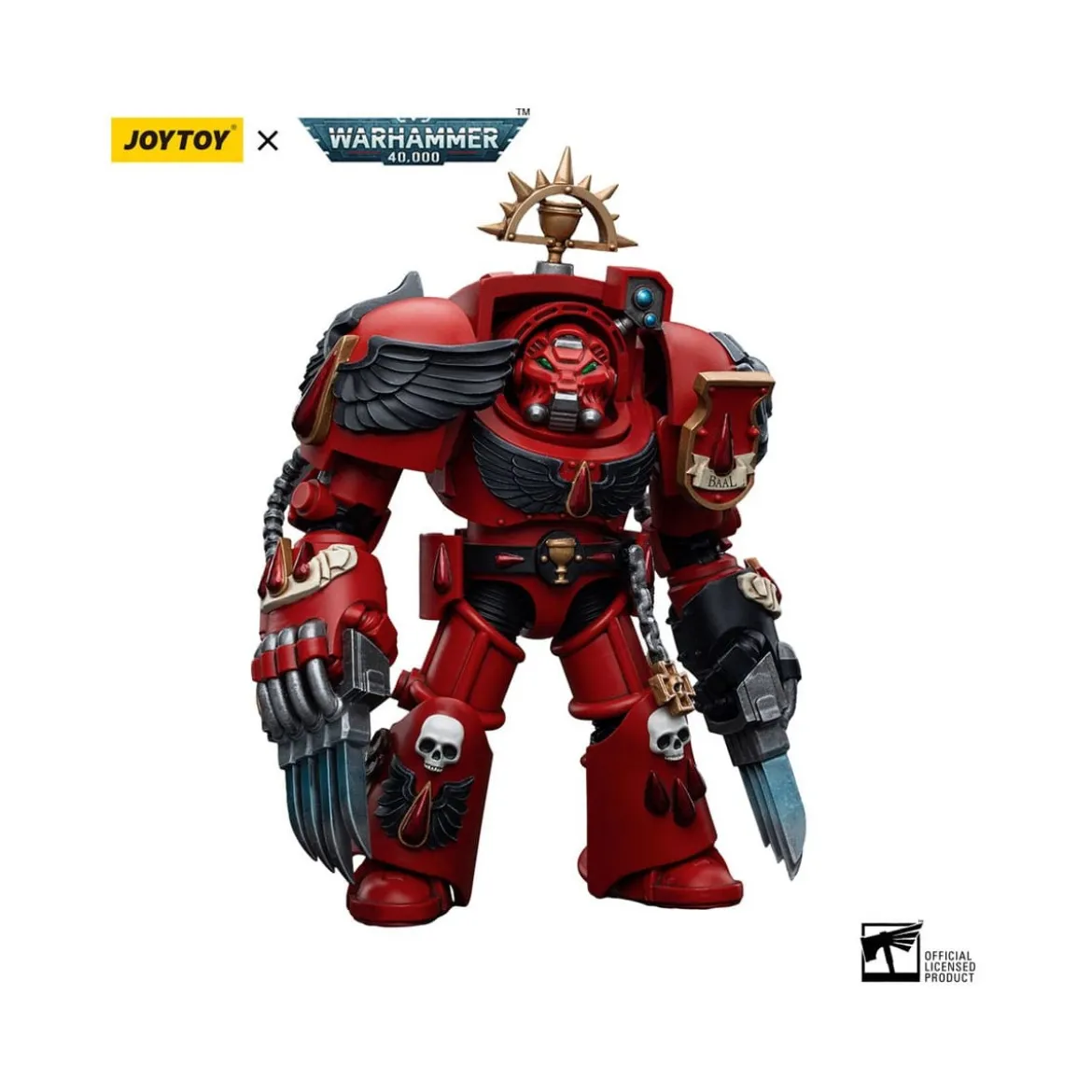 JoyToy Space Marines - Blood Angels - Assault Terminators Brother Tyborel 1/18 - Warhammer 40K