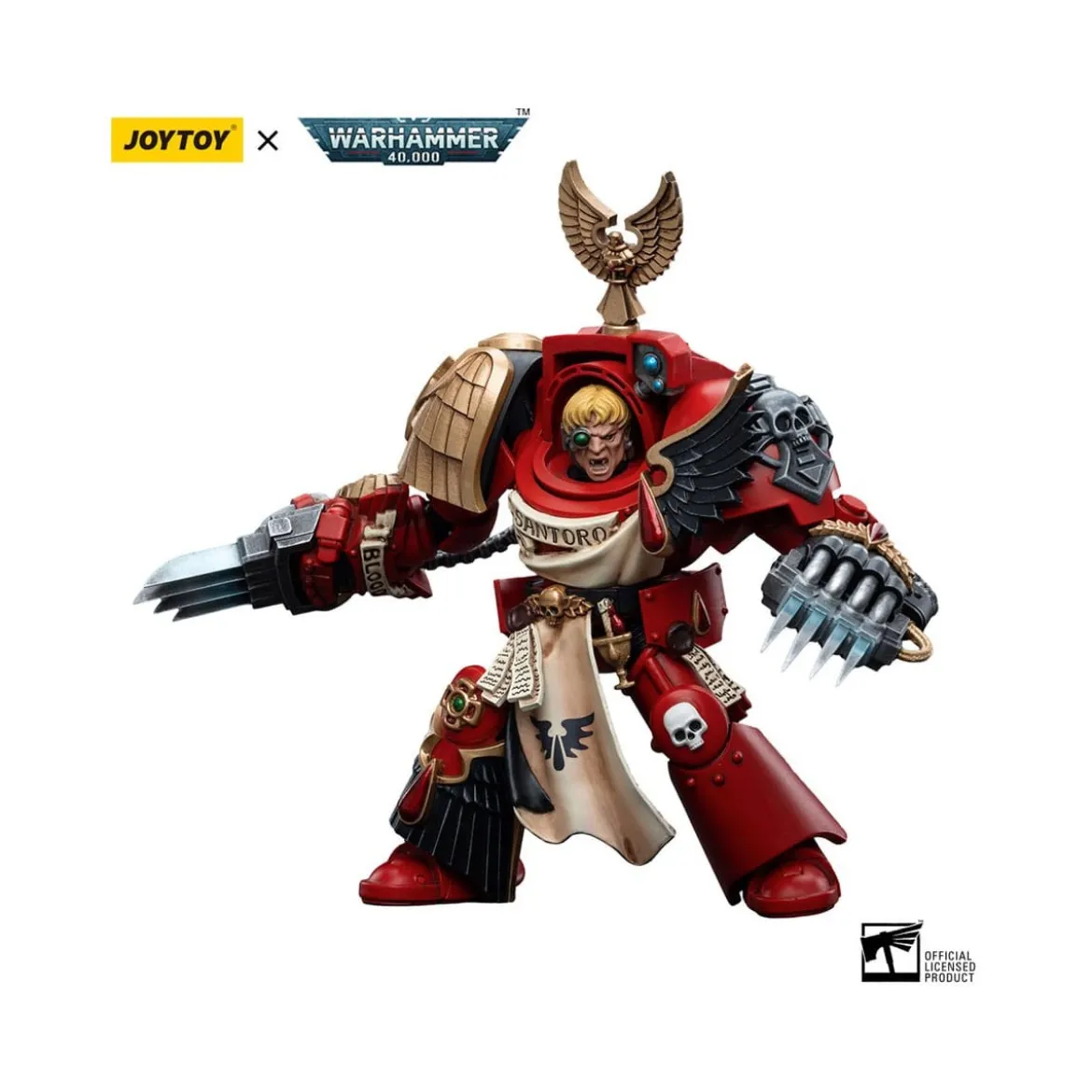 JoyToy Space Marines - Blood Angels - Assault Terminators Sergeant Santoro 1/18 - Warhammer 40K