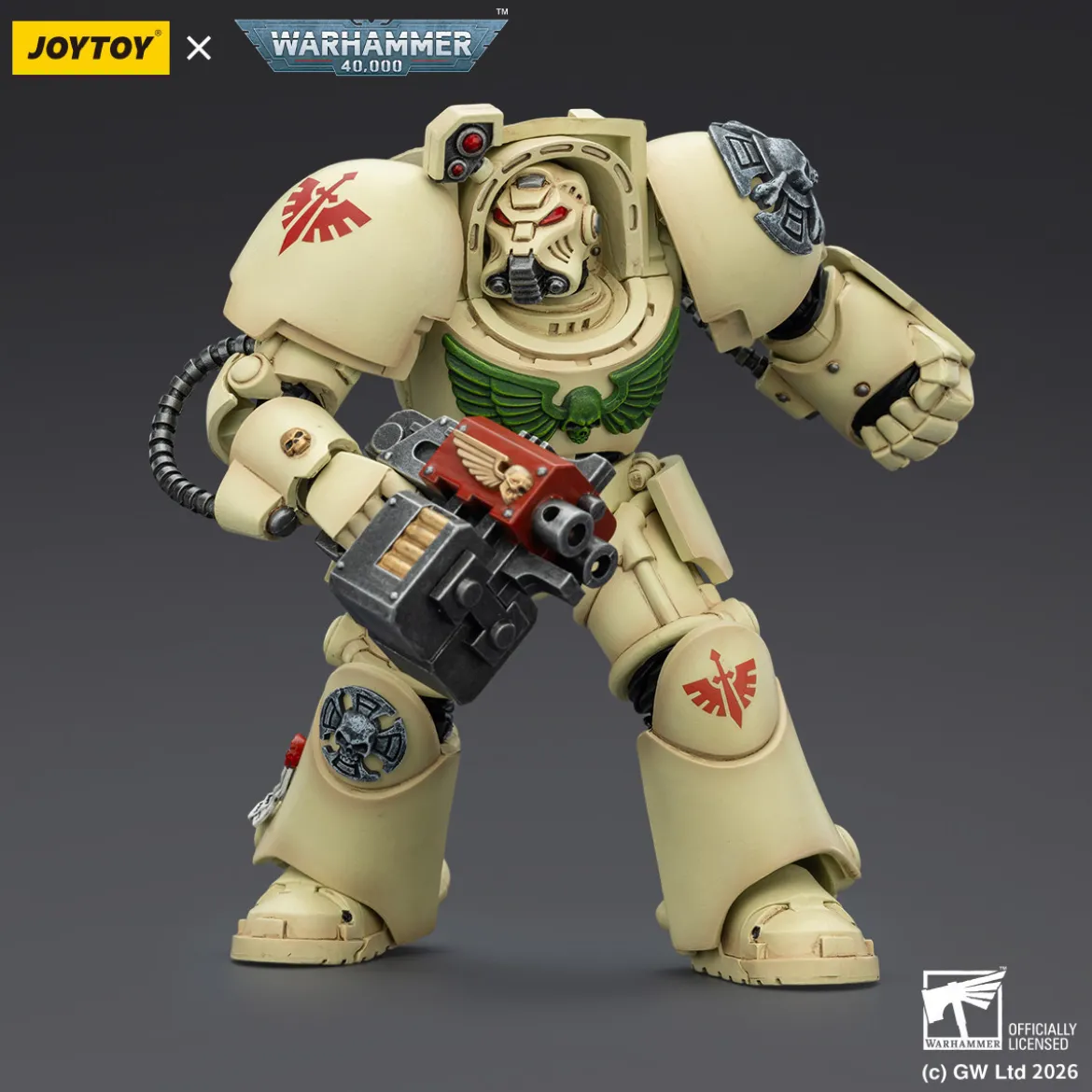 JoyToy Space Marines - Dark Angels - Deathwing Terminator 2 with Power Fist and Storm Bolter 1/18 - Warhammer 40k