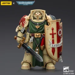 JoyToy Space Marines - Dark Angels - Deathwing Knight with Power Sword Storm Shield and Watcher in the Dark 1/18 - Warhammer 40k