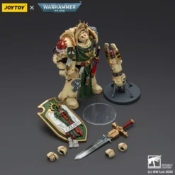 JoyToy Space Marines - Dark Angels - Deathwing Knight with Power Sword Storm Shield and teleport homer 1/18 - Warhammer 40K