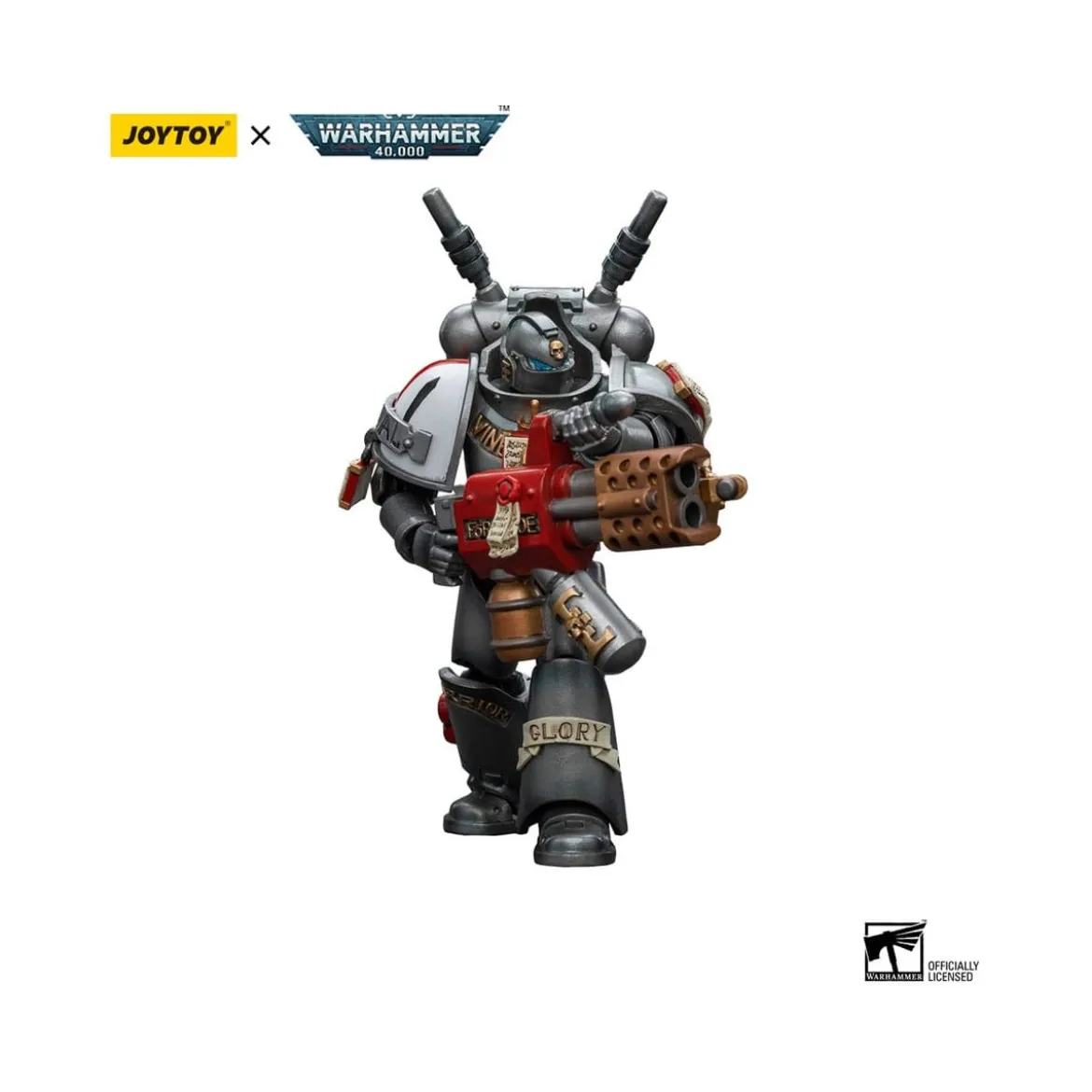 JoyToy Space marines - Grey Knights - Interceptor Squad Interceptor with Incinerator 1/18 - Warhammer 40K