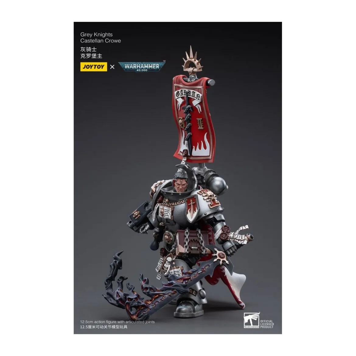 JoyToy Space marines - Grey Knights - Castellan Crowe 1/18 - Warhammer 40K