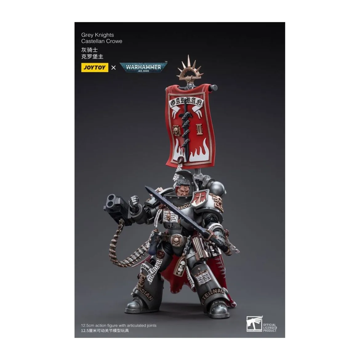 JoyToy Space marines - Grey Knights - Castellan Crowe 1/18 - Warhammer 40K